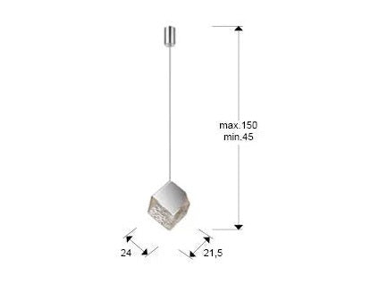 Luxury SCHULLER PRISCILA LAMP 1L, CHROME- Benjamin & Maxwell