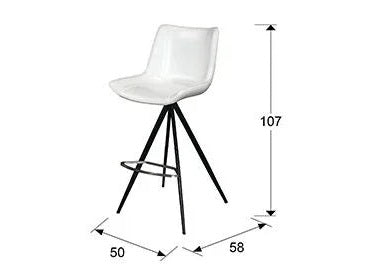 Luxury SCHULLER SAMOA HIGH STOOL Benjamin & Maxwell