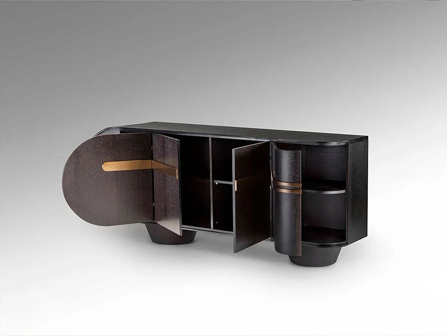 Luxury SCHULLER SIDEBOARD DARK OAK- Benjamin & Maxwell