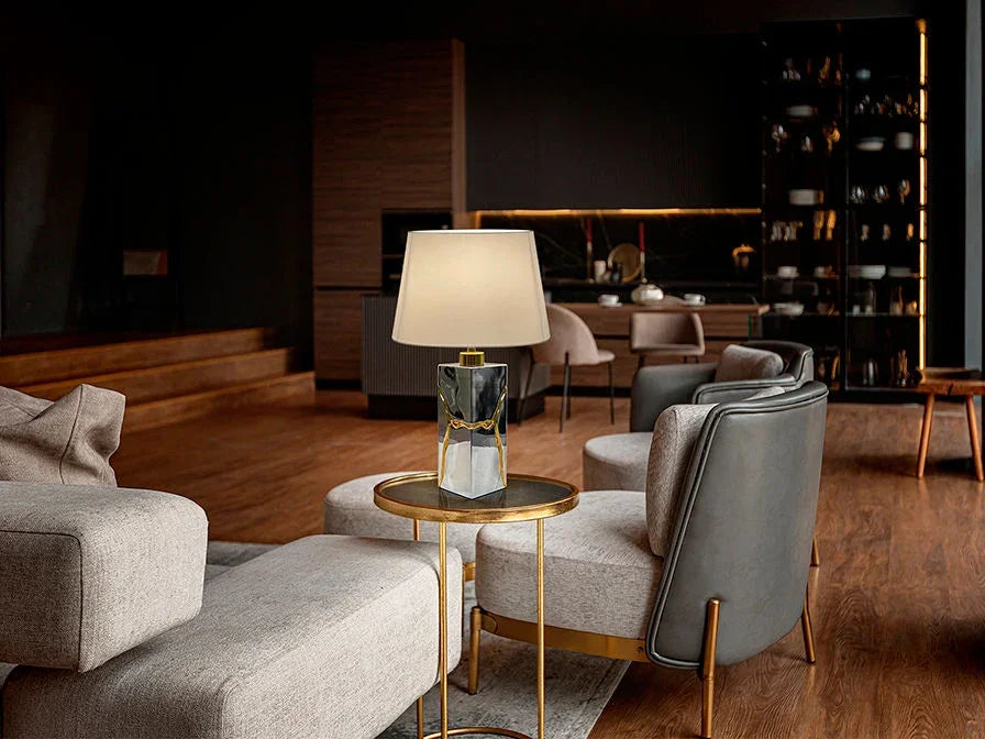 Luxury SCHULLER TABLE LAMP 1L CHROME- Benjamin & Maxwell