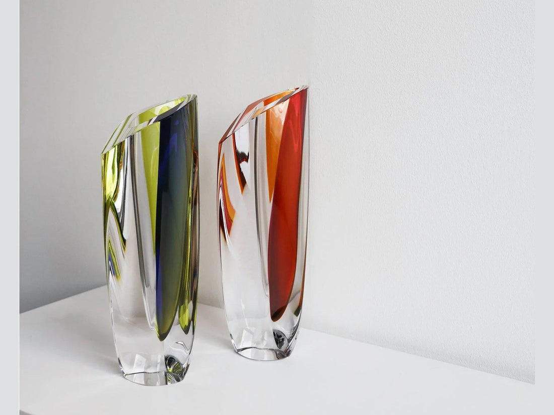 Luxury Saraband Purple/Green Vase- Benjamin & Maxwell
