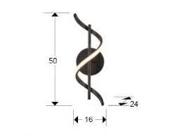 Luxury Schuller BLACK WALL LAMP - Benjamin & Maxwell