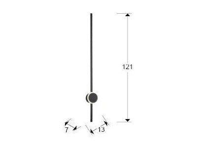 Luxury Schuller Black Wall Lamp  - Benjamin & Maxwell