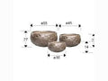 Luxury Schuller CANELA- SET 3 PLANTERS-- Benjamin & Maxwell