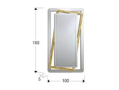 Luxury Schuller NORA MIRROR GOLD- Benjamin & Maxwell