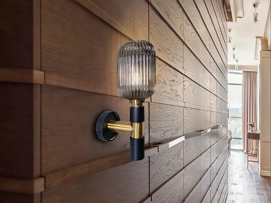 Luxury Schuller WALL LAMP 1L BLACK- Benjamin & Maxwell