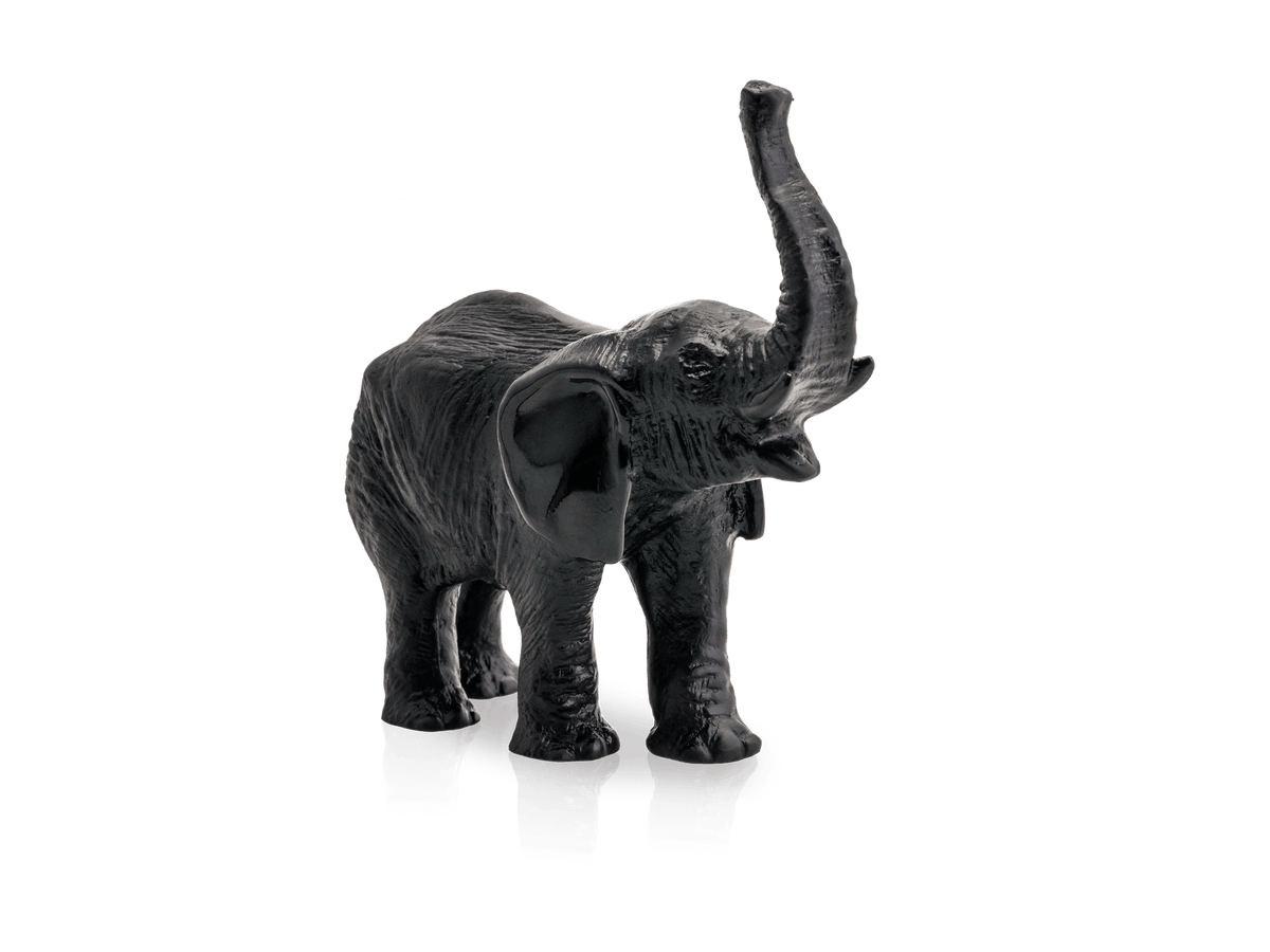 Modern Art Small Black Elephant- Benjamin & Maxwell