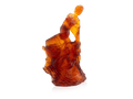 Daum Paloma de Nathalie Seguin 75ex amber glass sculpture