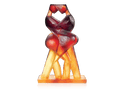 Daum Tango à Paris de Myriam Franck glass sculpture in red and amber