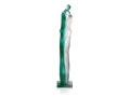 Daum Tendresse de Laurence Bonnel glass sculpture in teal and white tones.