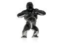 Daum Wild Kong Noir de Richard Orlinski black glass sculpture figurine.