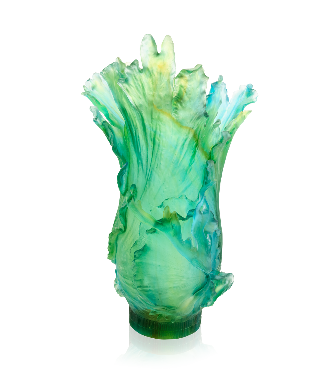 Bornéo Tropical Vase magnum de Emilio Robba 99ex - Daum