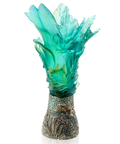 Bornéo Tropical Vase prestige de Emilio Robba 99ex - Daum