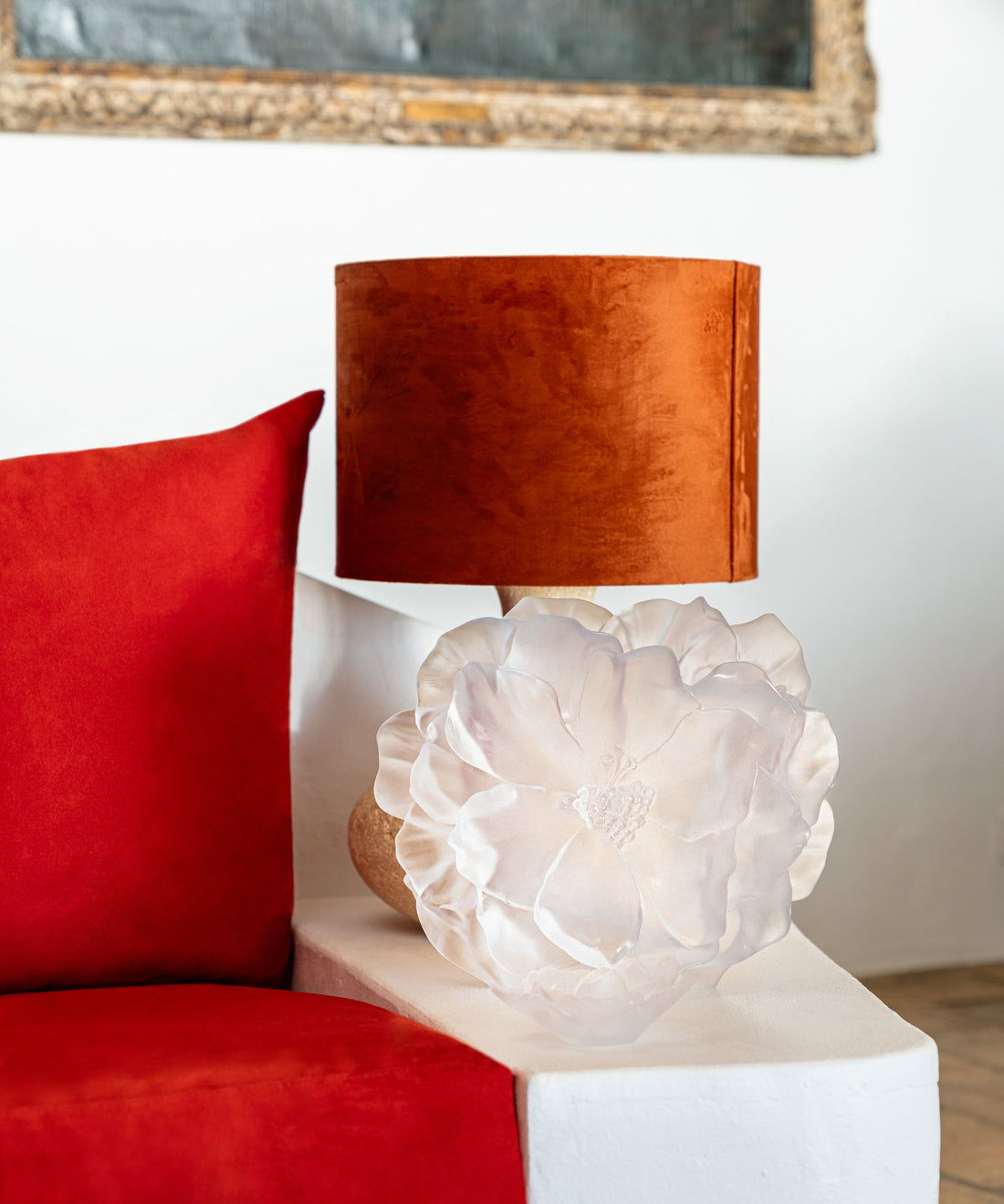 Camelia Vase grand modèle Blanc - Daum
