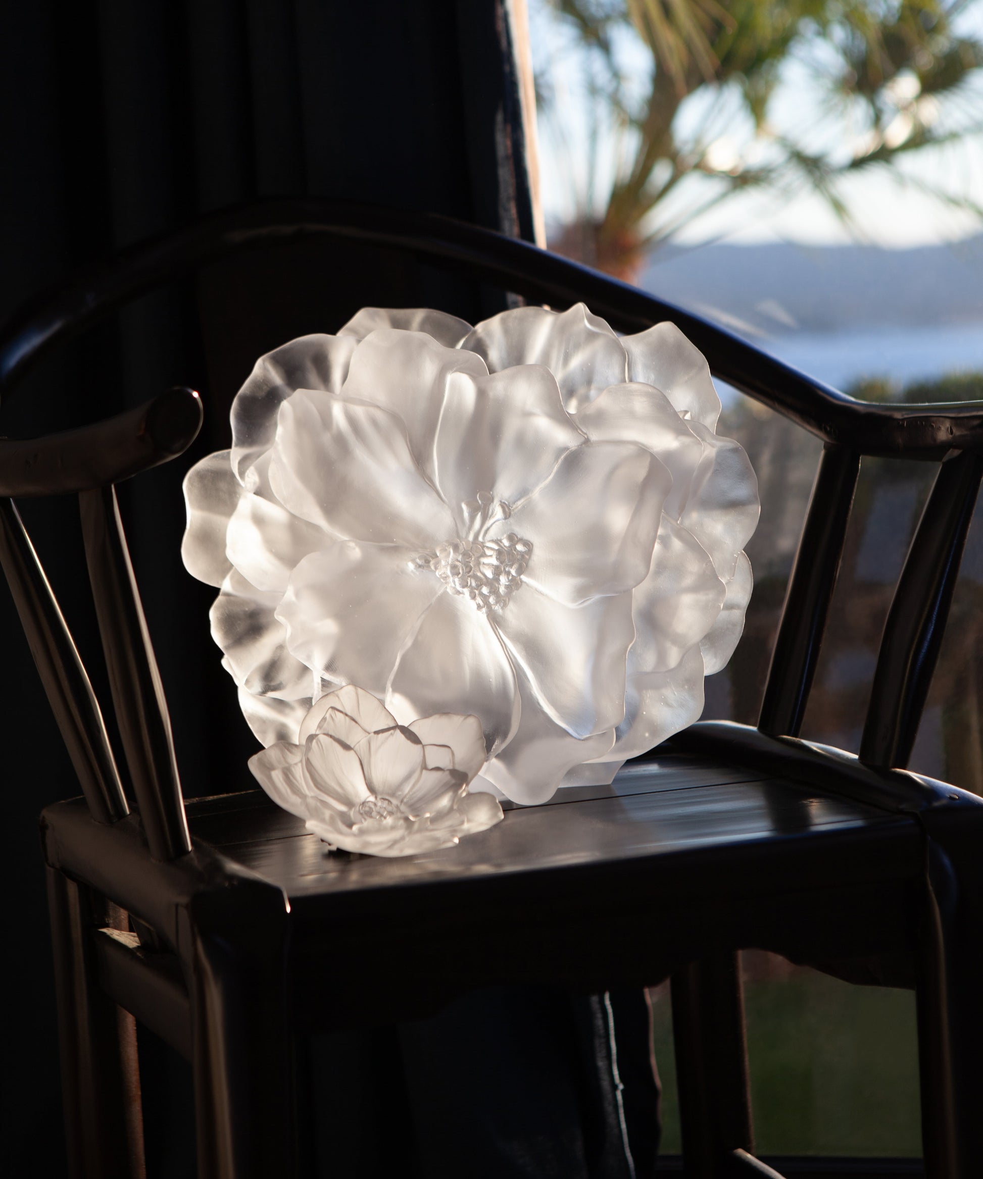 Camelia Vase grand modèle Blanc - Daum