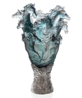 Cavalcade Vase prestige Bleu-gris 50ex - Daum
