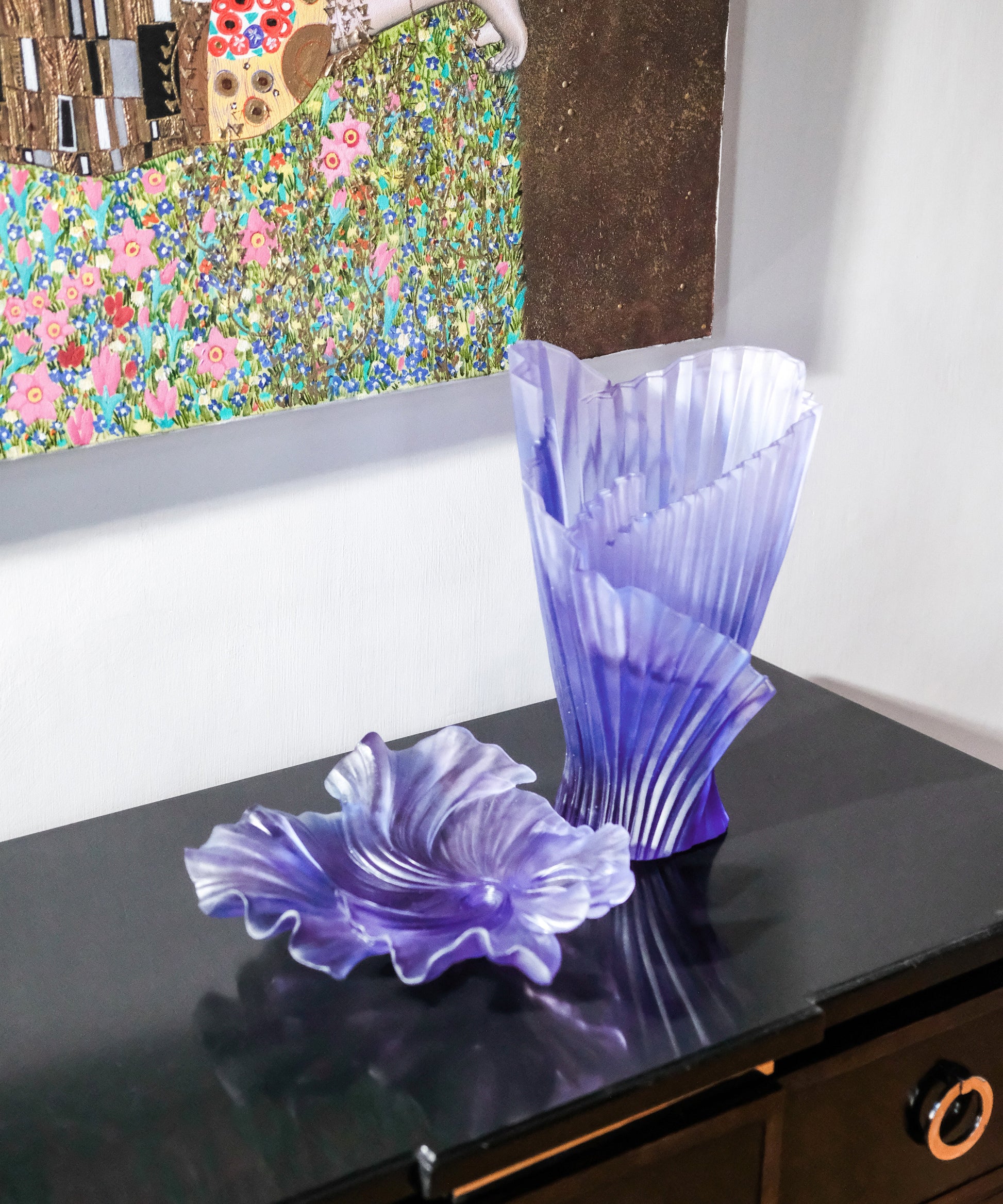 Collection Croisière Vase moyen modèle Lilas - Daum