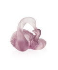Couple de cygnes Rose - Daum