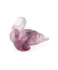 Couple de cygnes Rose - Daum