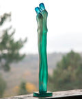 Départ Bleu et vert de Laurence Bonnel 175ex - Daum