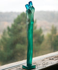 Départ Bleu et vert de Laurence Bonnel 175ex - Daum