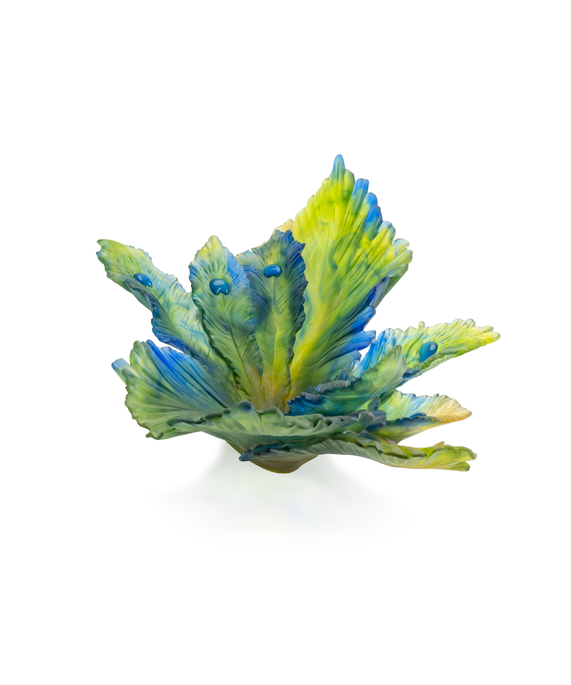 Fleur de Paon Exotique Centre de table 99ex - Daum
