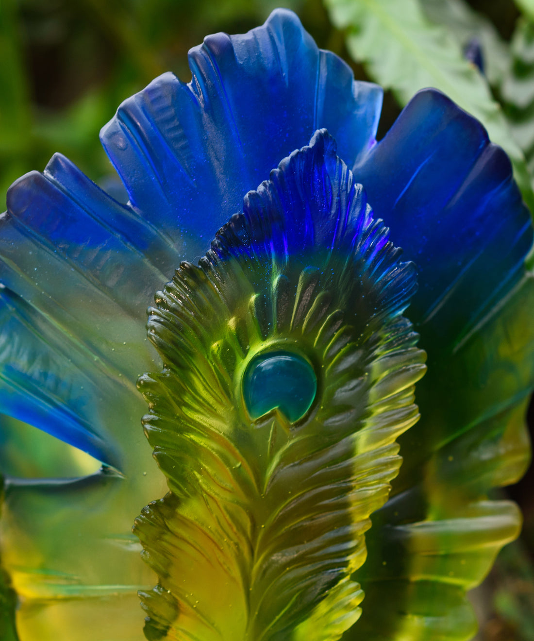 Fleur de Paon Exotique Vase grand modèle 125ex - Daum