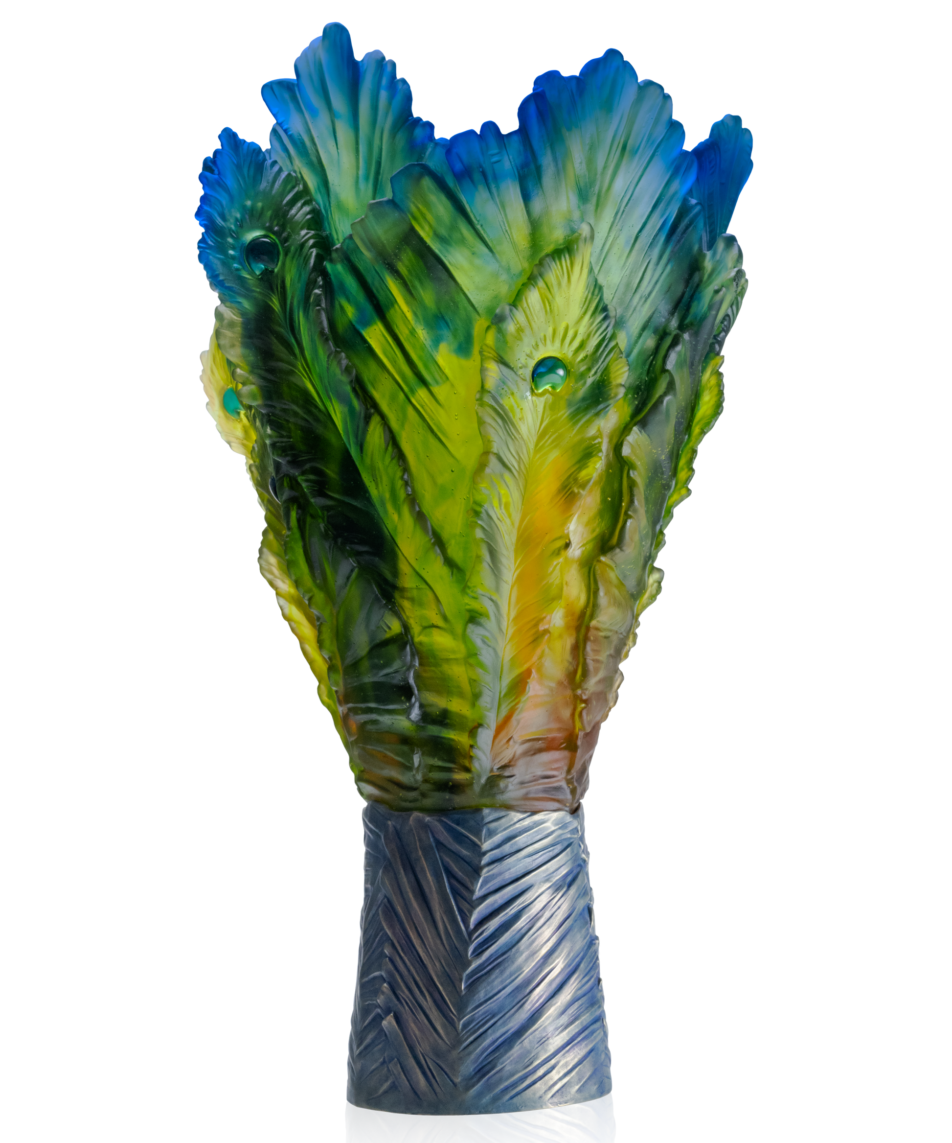 Fleur de Paon Exotique Vase Magnum 25ex - Daum