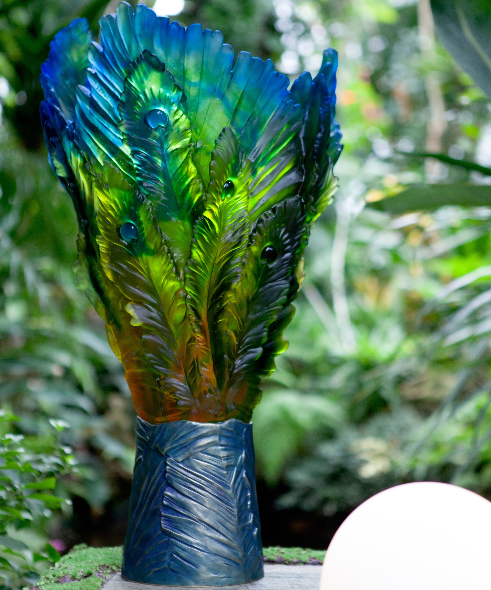 Fleur de Paon Exotique Vase Magnum 25ex - Daum