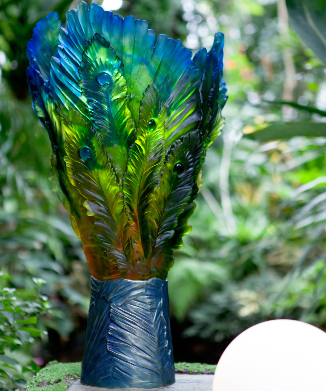Fleur de Paon Exotique Vase Magnum 25ex - Daum