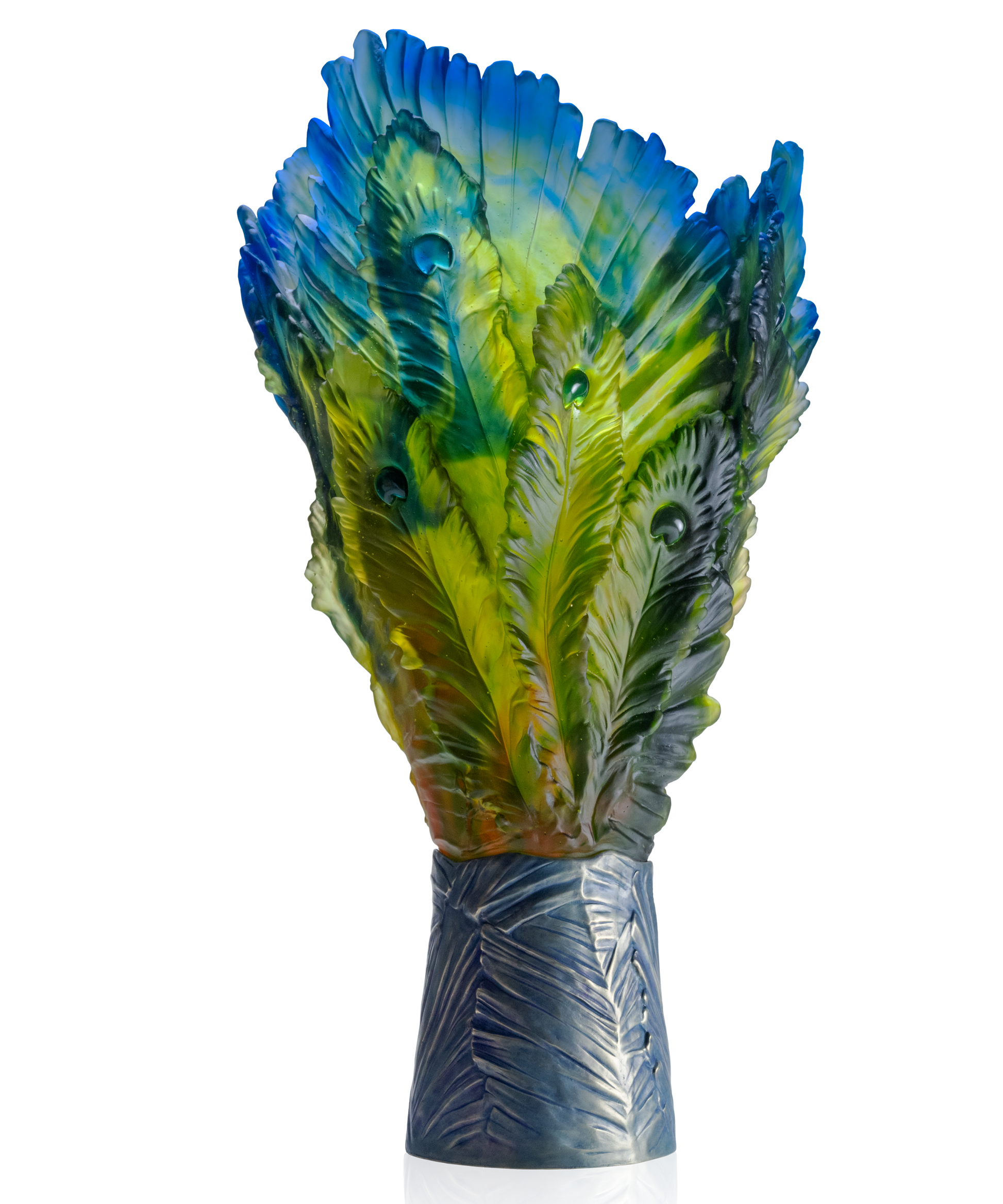 Fleur de Paon Exotique Vase Magnum 25ex - Daum