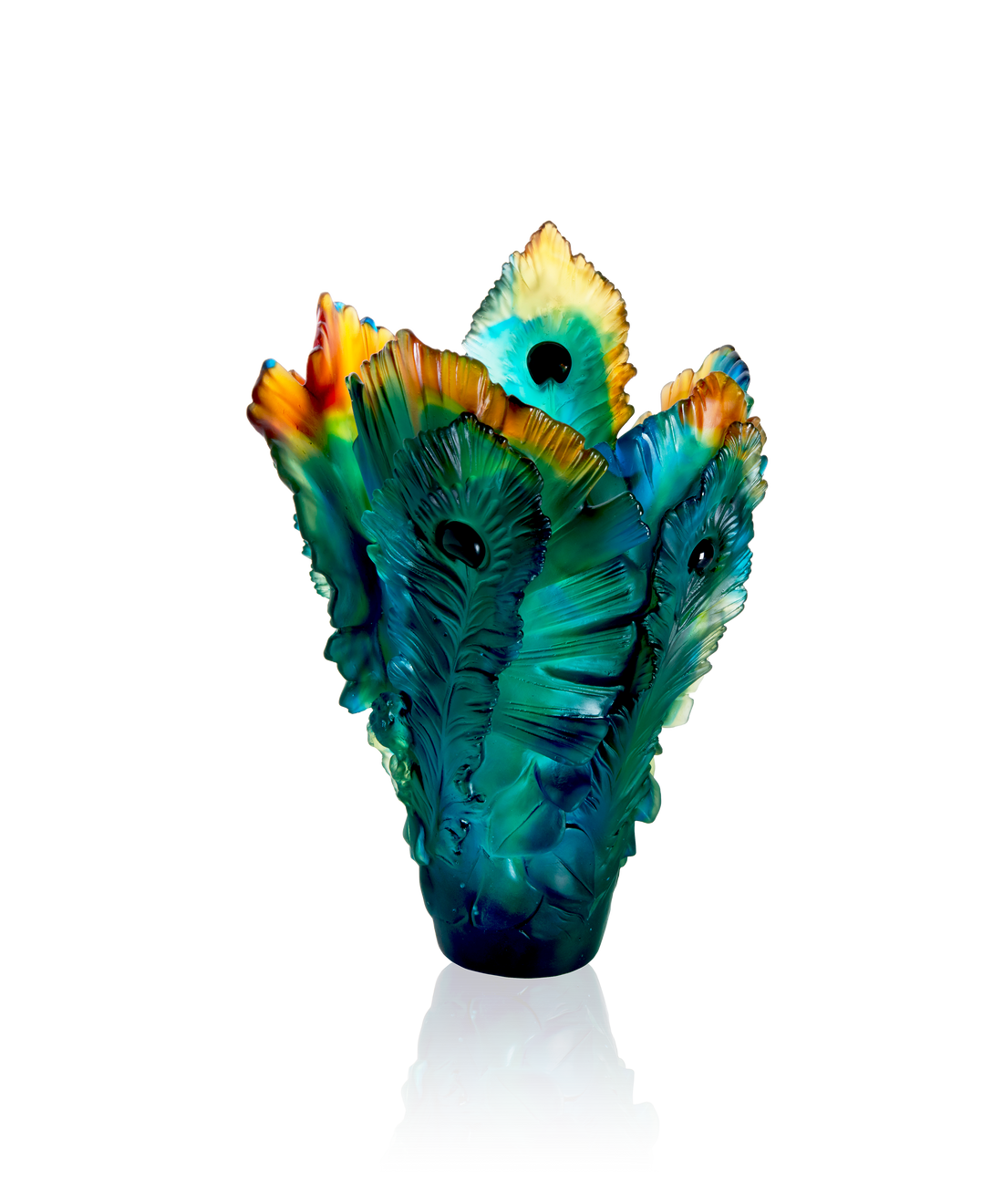 Fleur de Paon Vase grand modèle - Daum