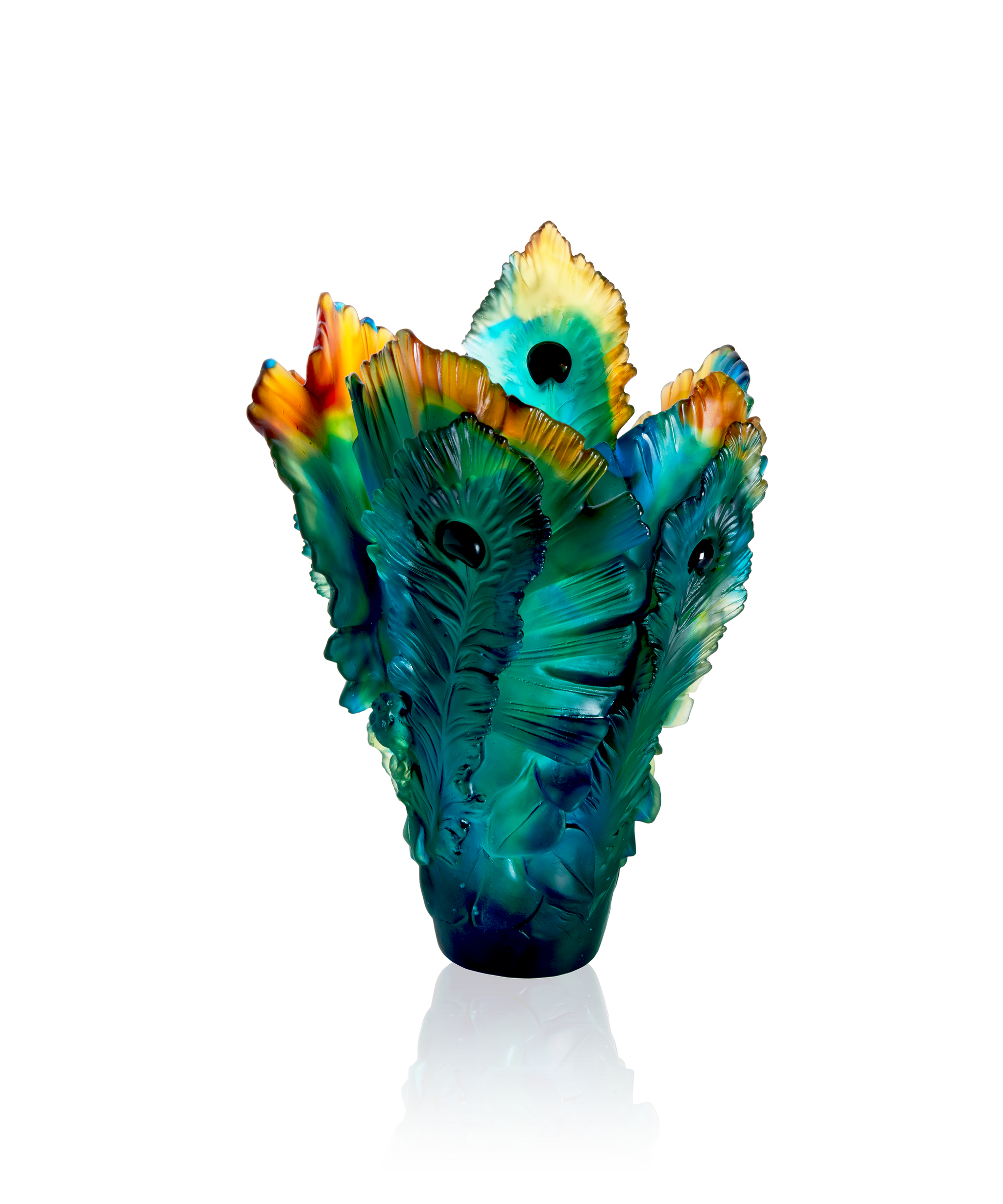 Fleur de Paon Vase grand modèle - Daum