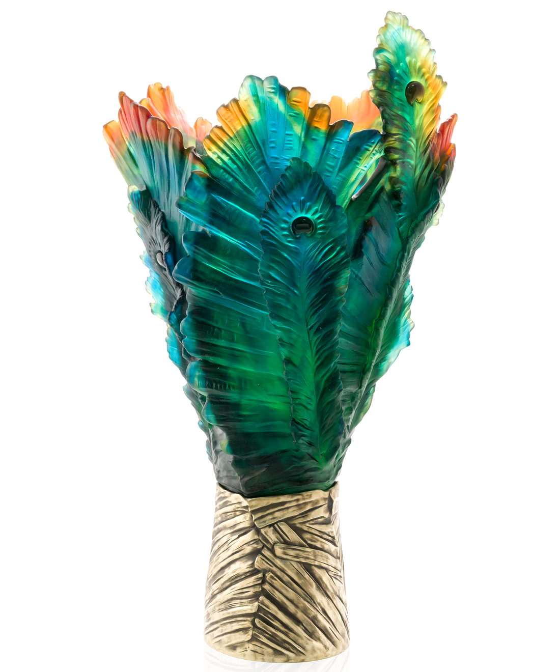 Fleur de Paon Vase magnum 99ex - Daum