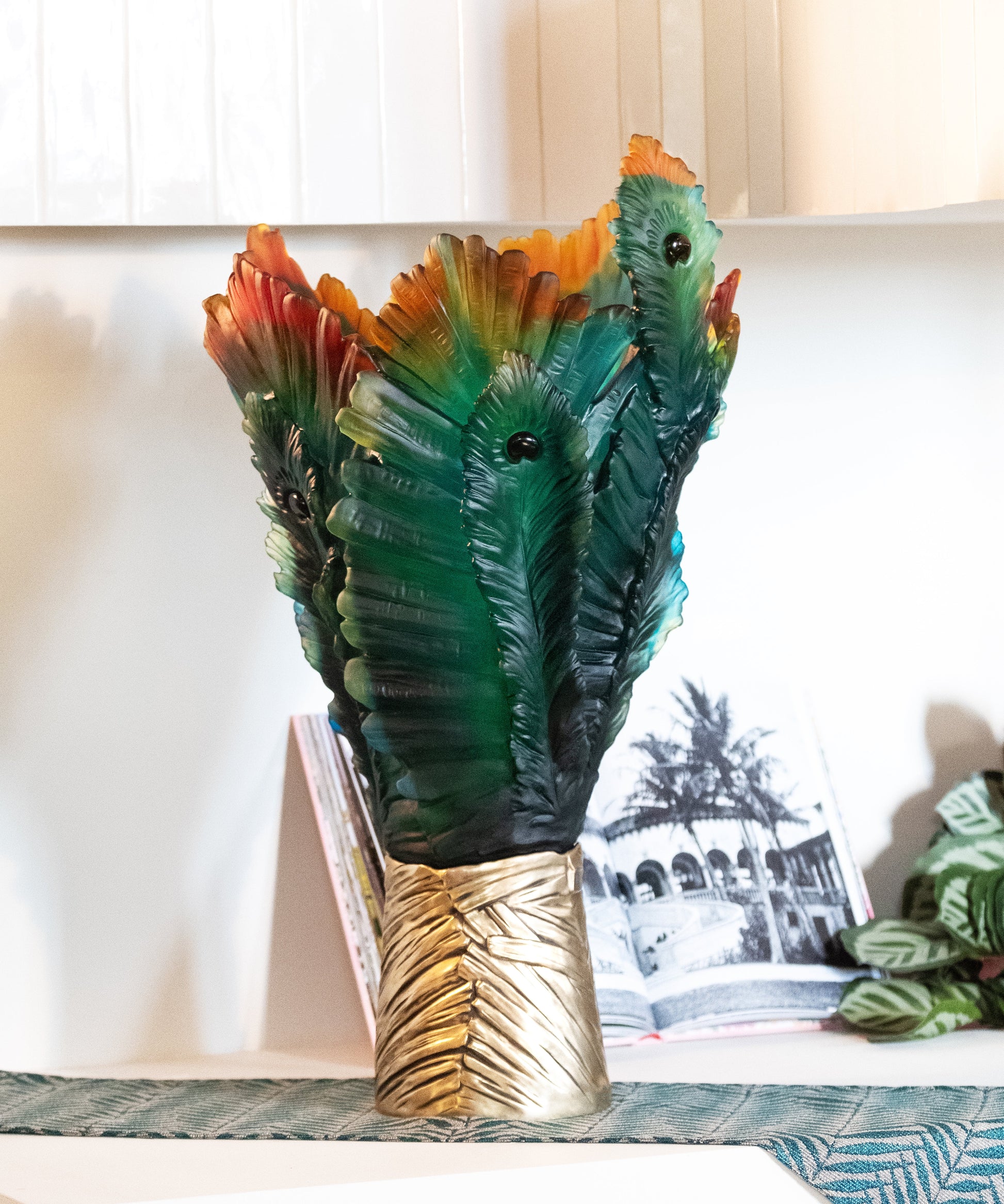 Fleur de Paon Vase magnum 99ex - Daum