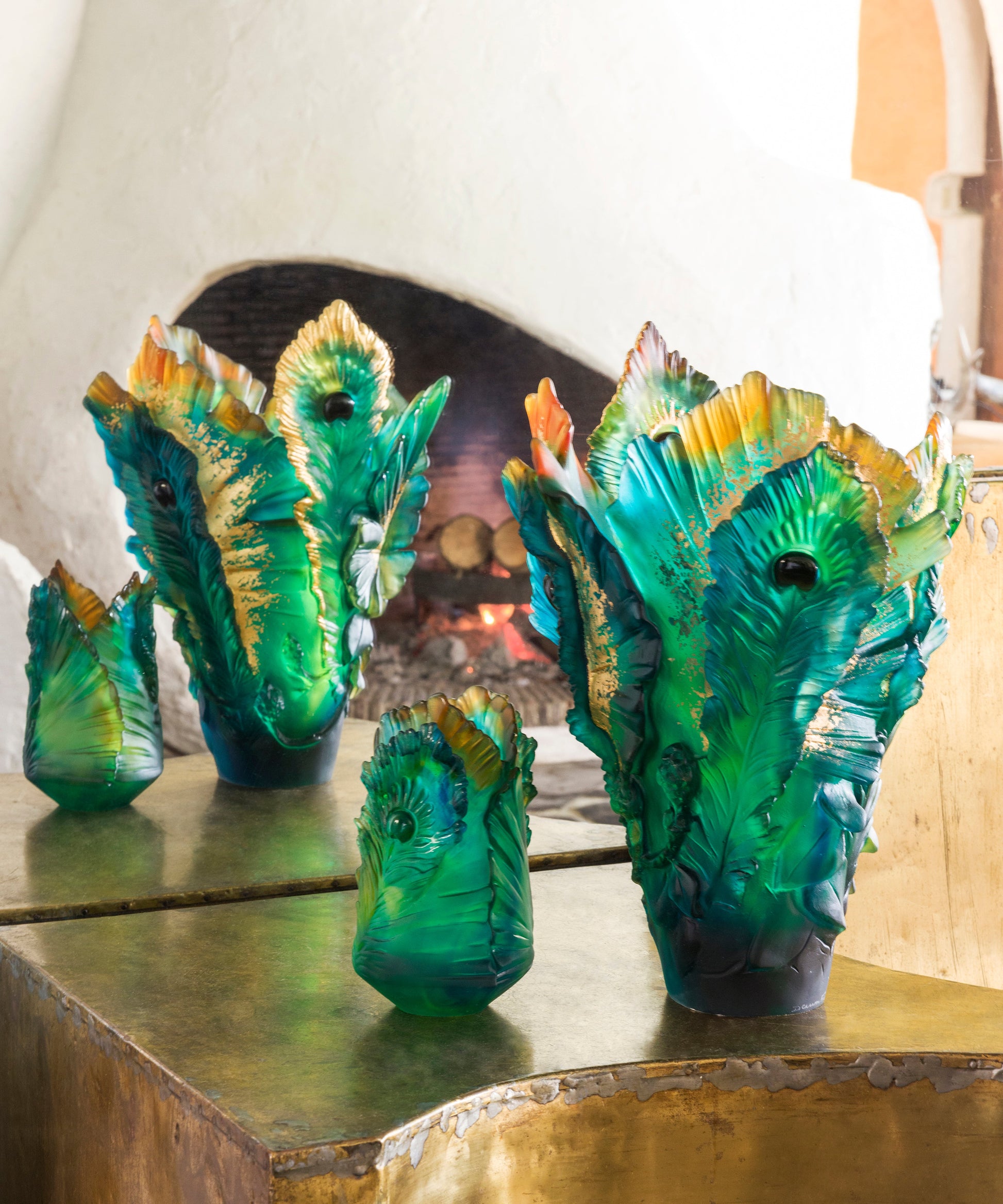 Fleur de Paon Vase petit modèle - Daum
