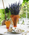 Ginkgo Vase grand modèle Ambre - Daum