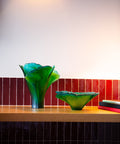 Ginkgo Vase grand modèle Vert - Daum