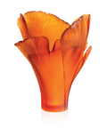 Ginkgo Vase magnum Ambre 99ex - Daum