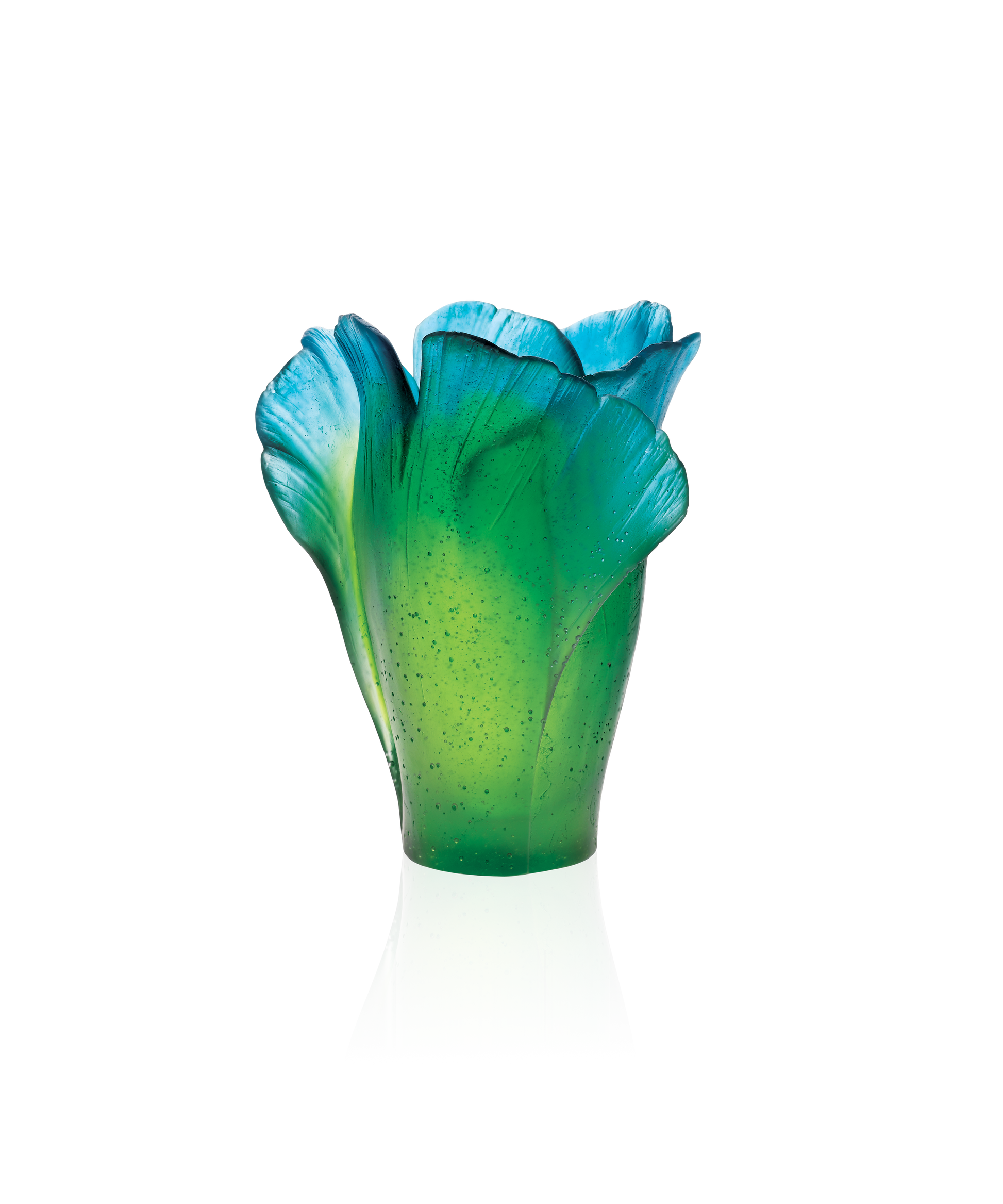 Ginkgo Vase moyen modèle Vert - Daum