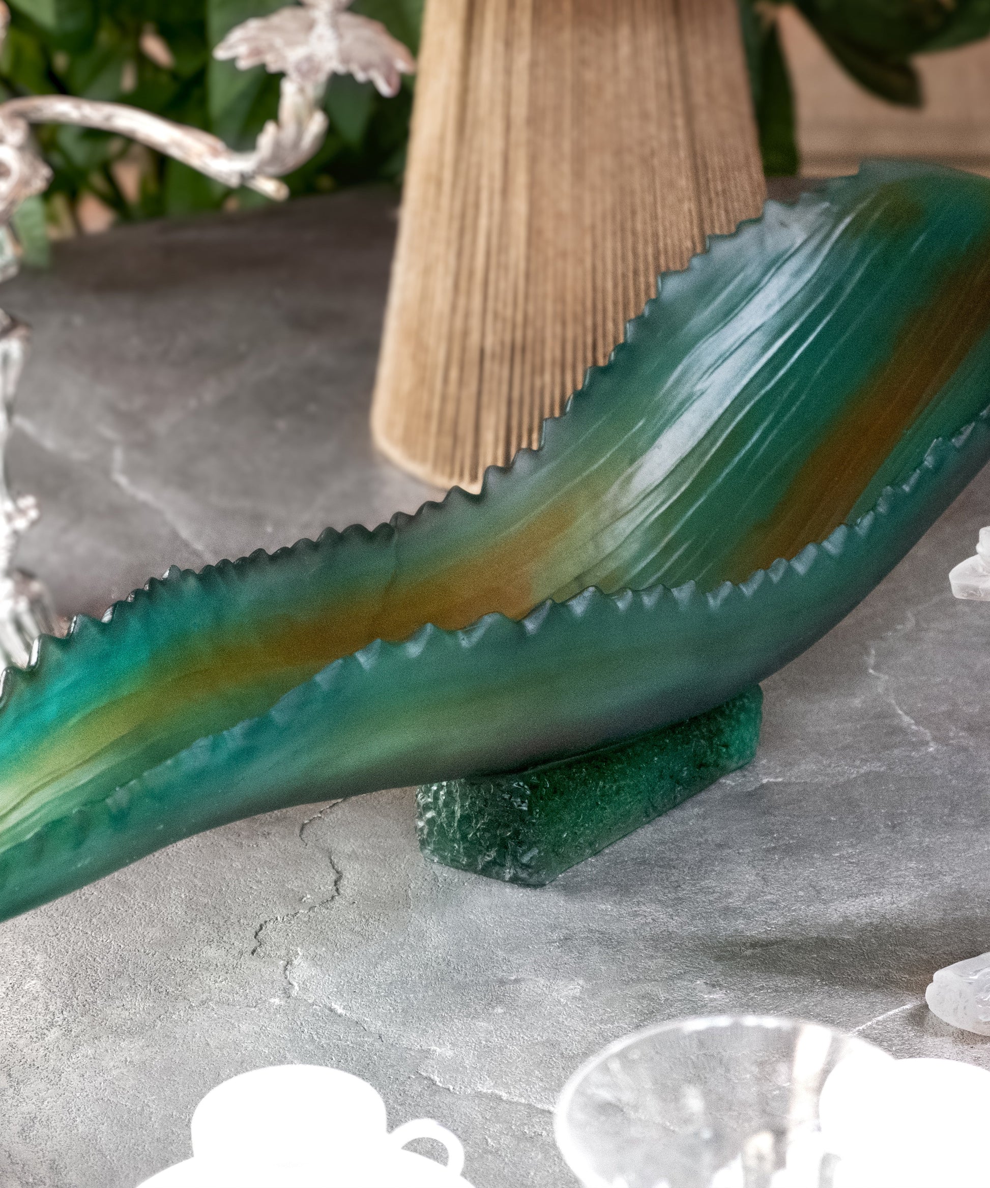 Jardin de Cactus Coupe Verte de Emilio Robba - Daum