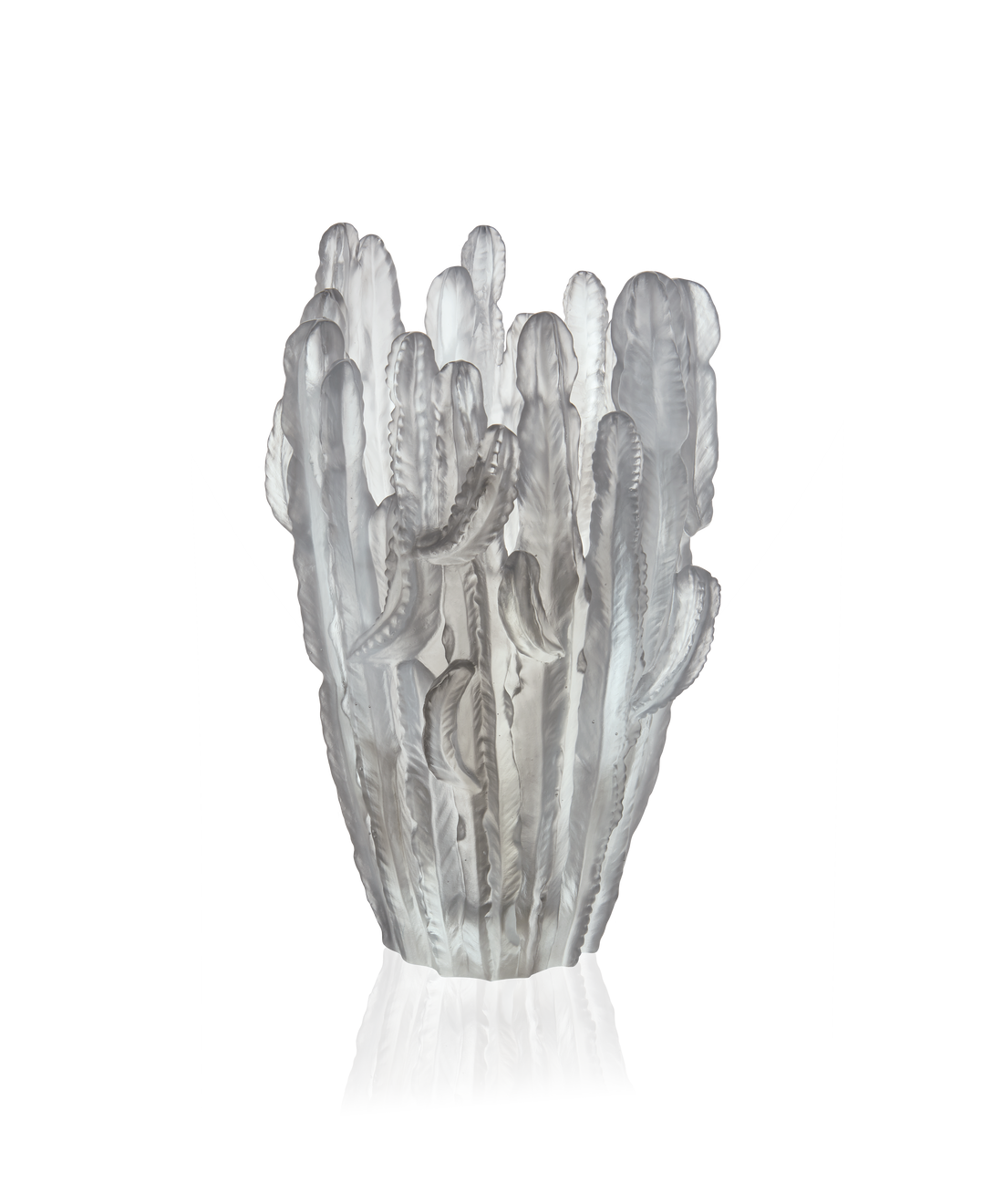 Jardin de Cactus Vase Grand modèle Gris de Emilio Robba - Daum