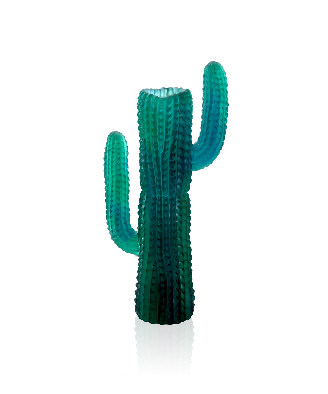 Jardin de Cactus Vase Vert de Emilio Robba - Daum