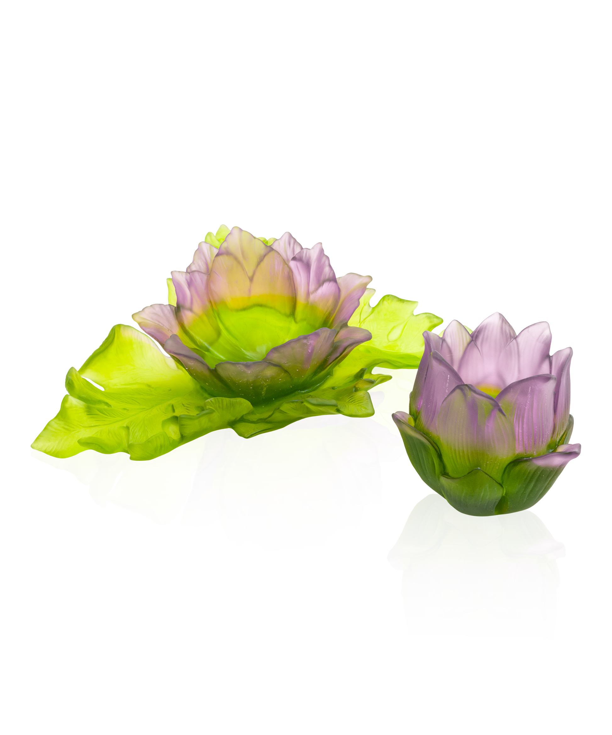 Jardin de Lotus Centre de table duo 175ex - Daum