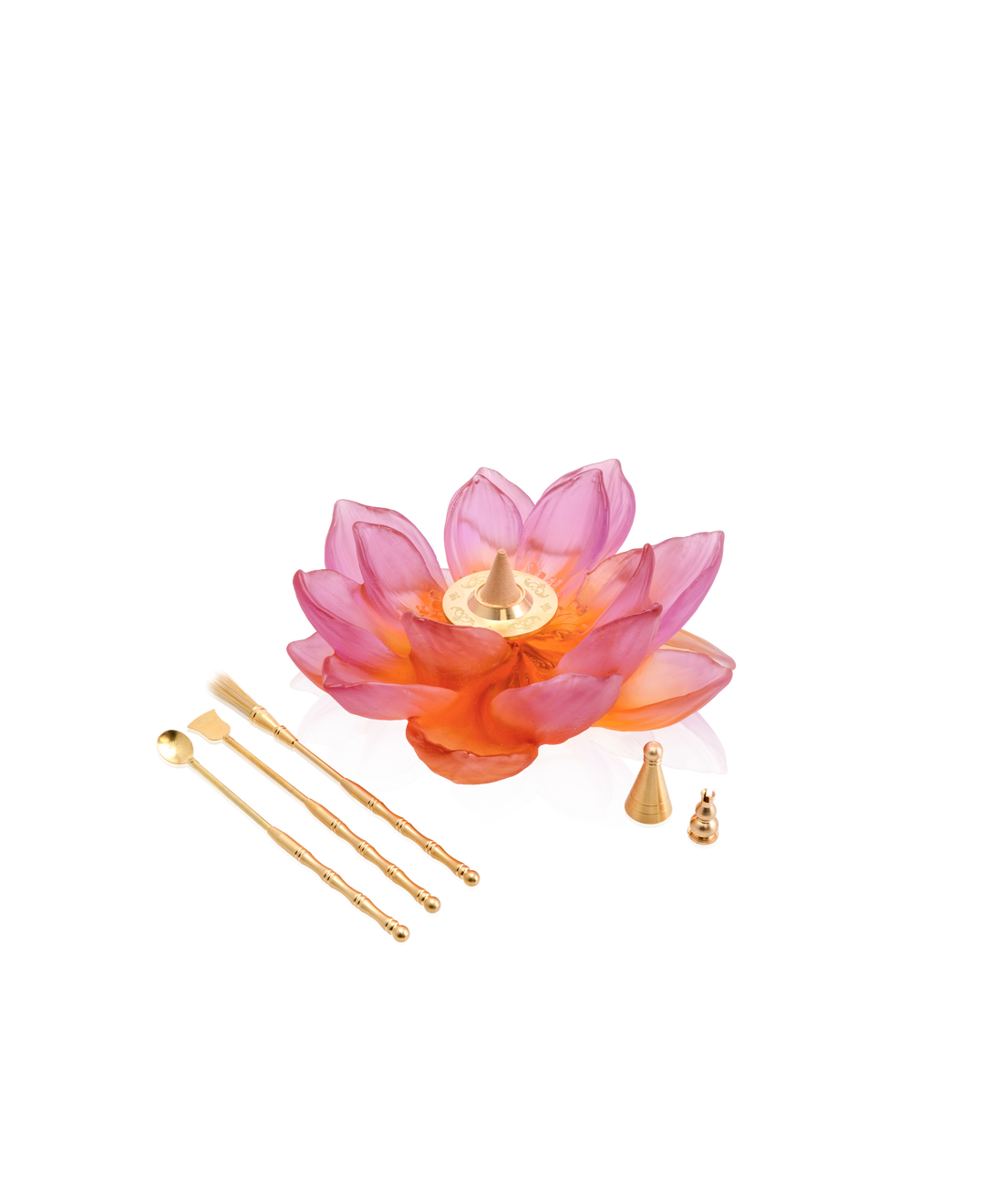 Jardin de Lotus Porte encens Ambre-rose - Daum