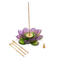 Jardin de Lotus Porte encens Violet-vert - Daum