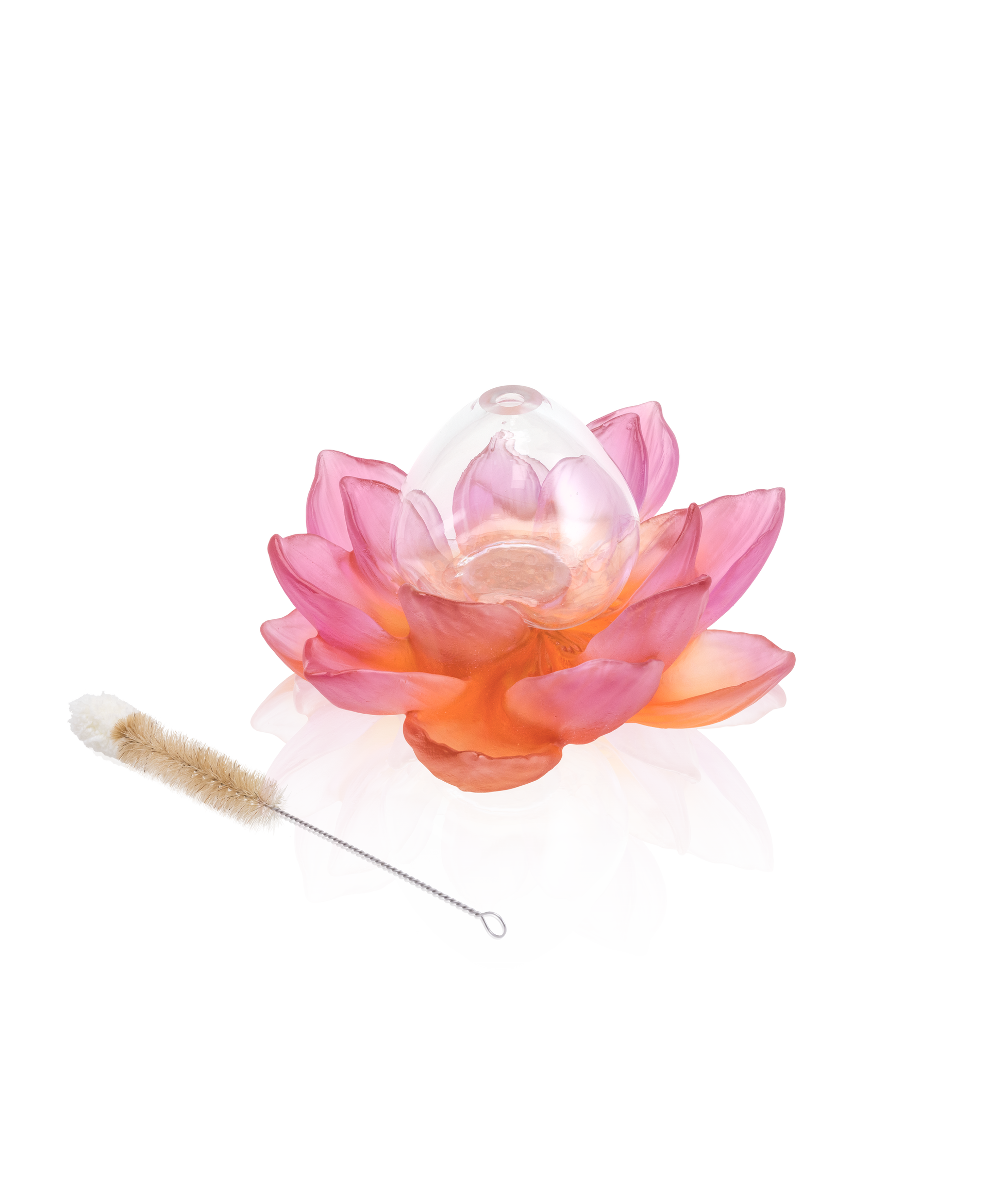Jardin de Lotus Soliflore Ambre-rose - Daum