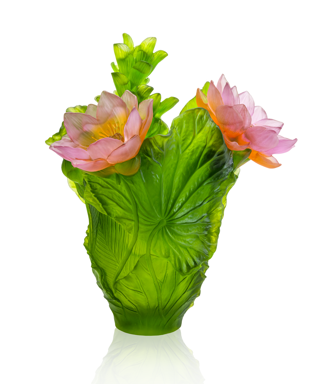 Jardin de Lotus Vase magnum 99ex - Daum