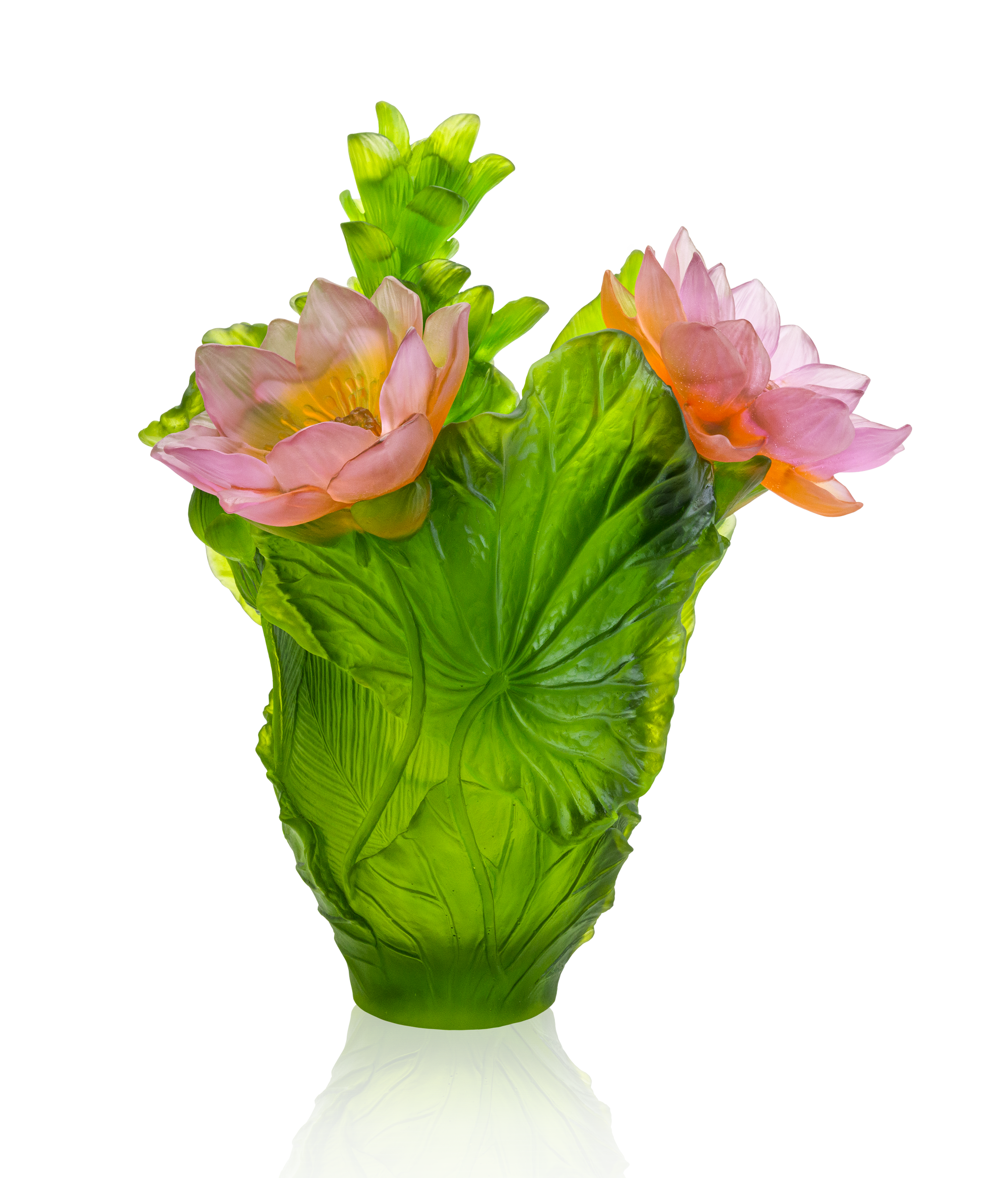 Jardin de Lotus Vase magnum 99ex - Daum