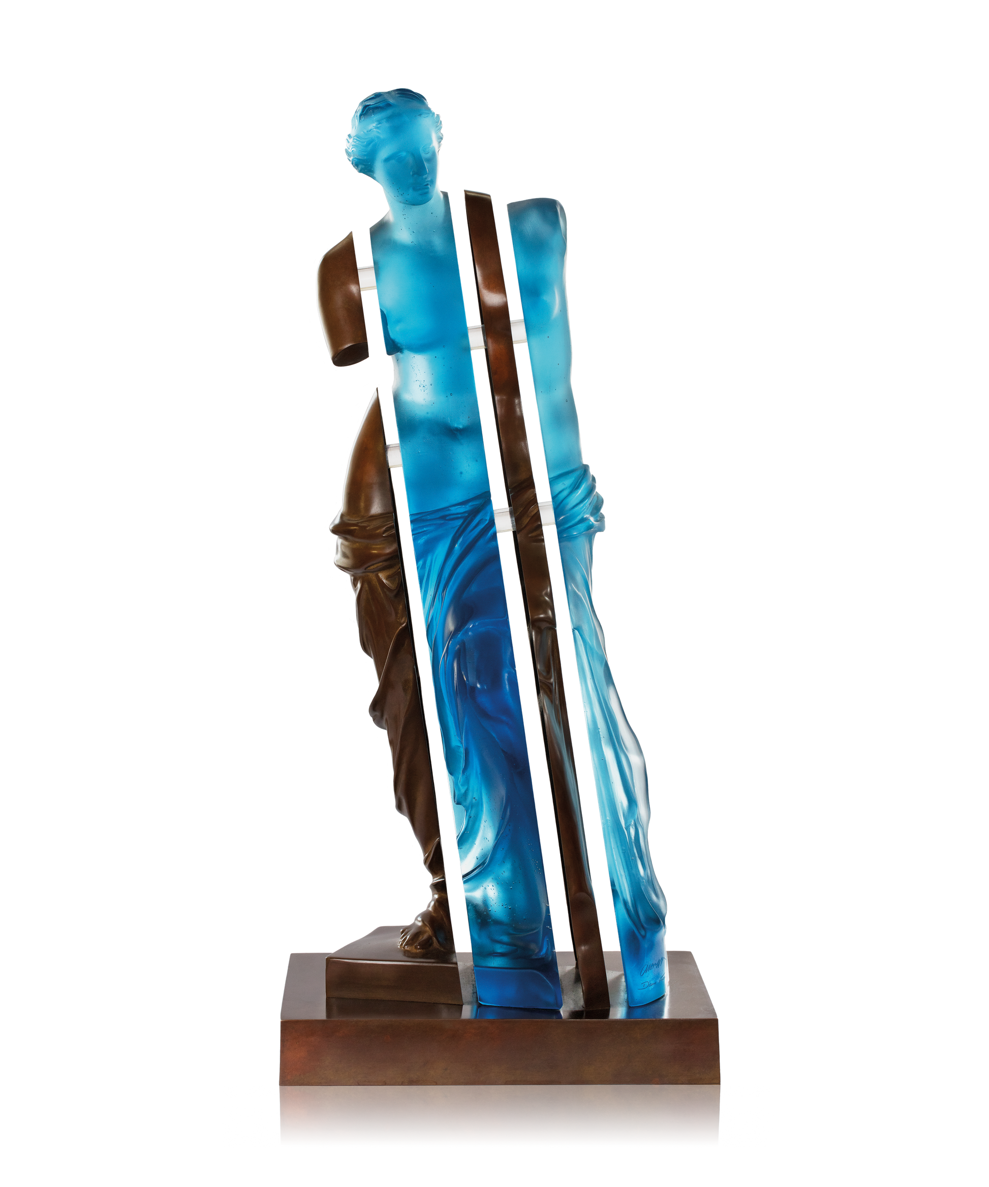 L'Ame de Vénus Bleue et bronze de Arman 125ex - Daum